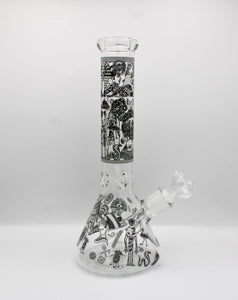 14" Heavy Glass Bong Quality Tobacco Smoking Water Pipe Hookah Egyptian Horus